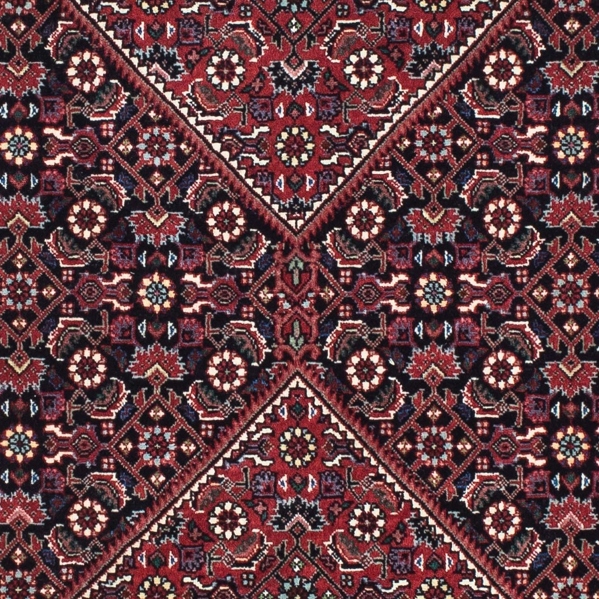 Tapis de couloir Tapis persan - Bidjar - 200 x 76 cm - bleu foncé