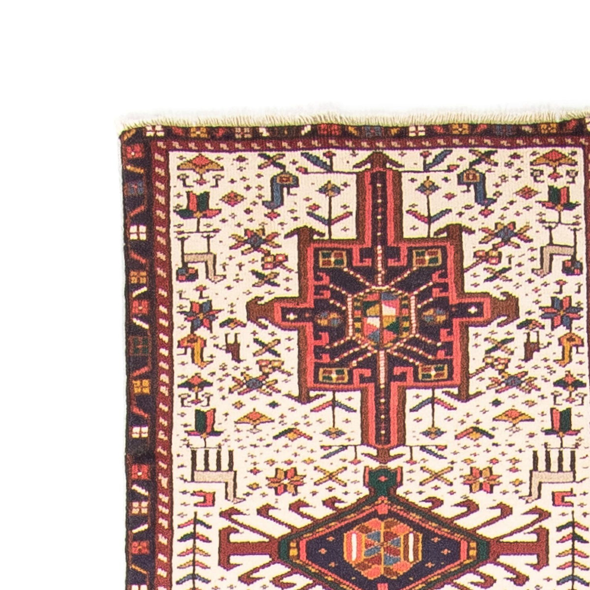 Tapis de couloir Tapis persan - Nomadic - 432 x 66 cm - beige