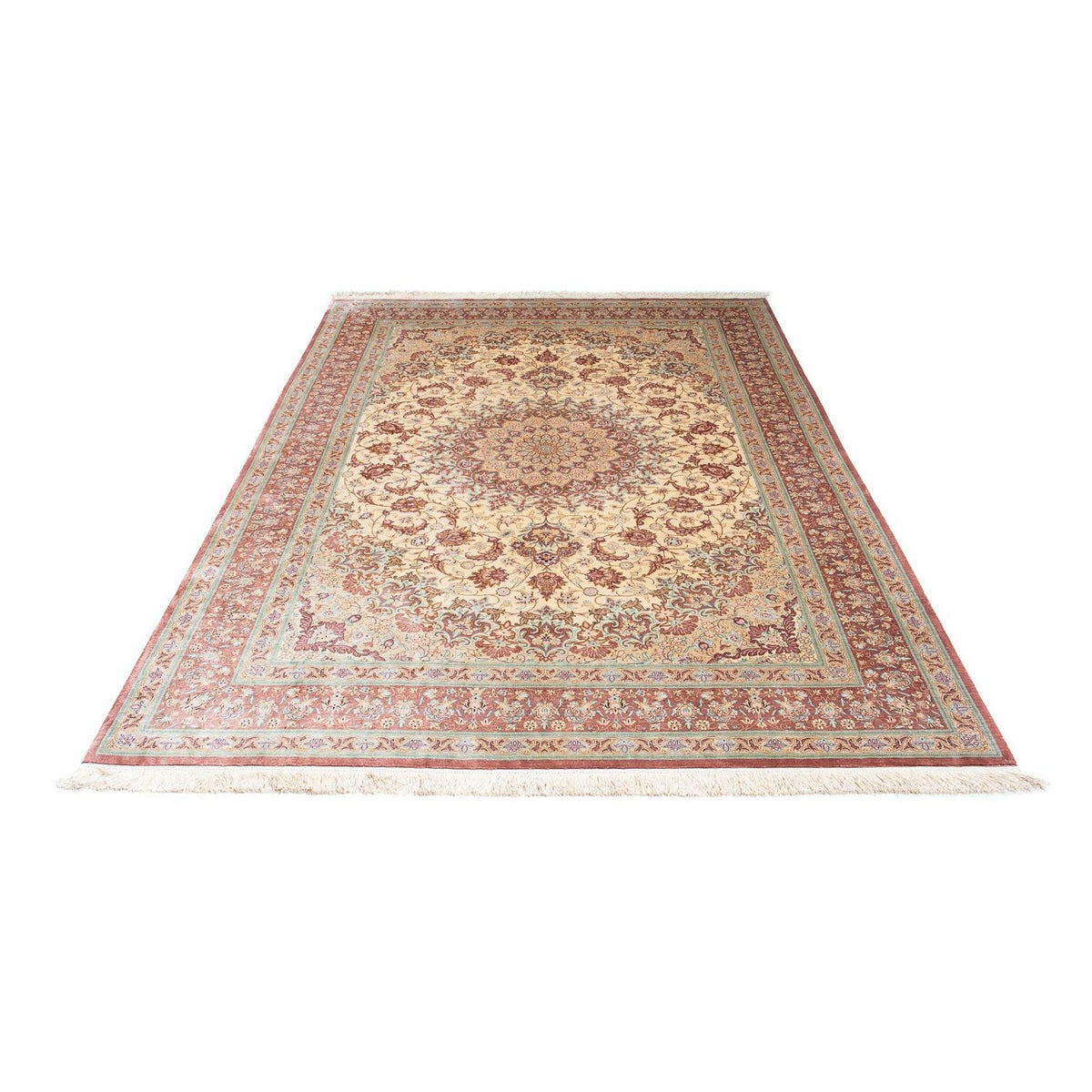 Tapis persan - Ghom - 240 x 160 cm - beige