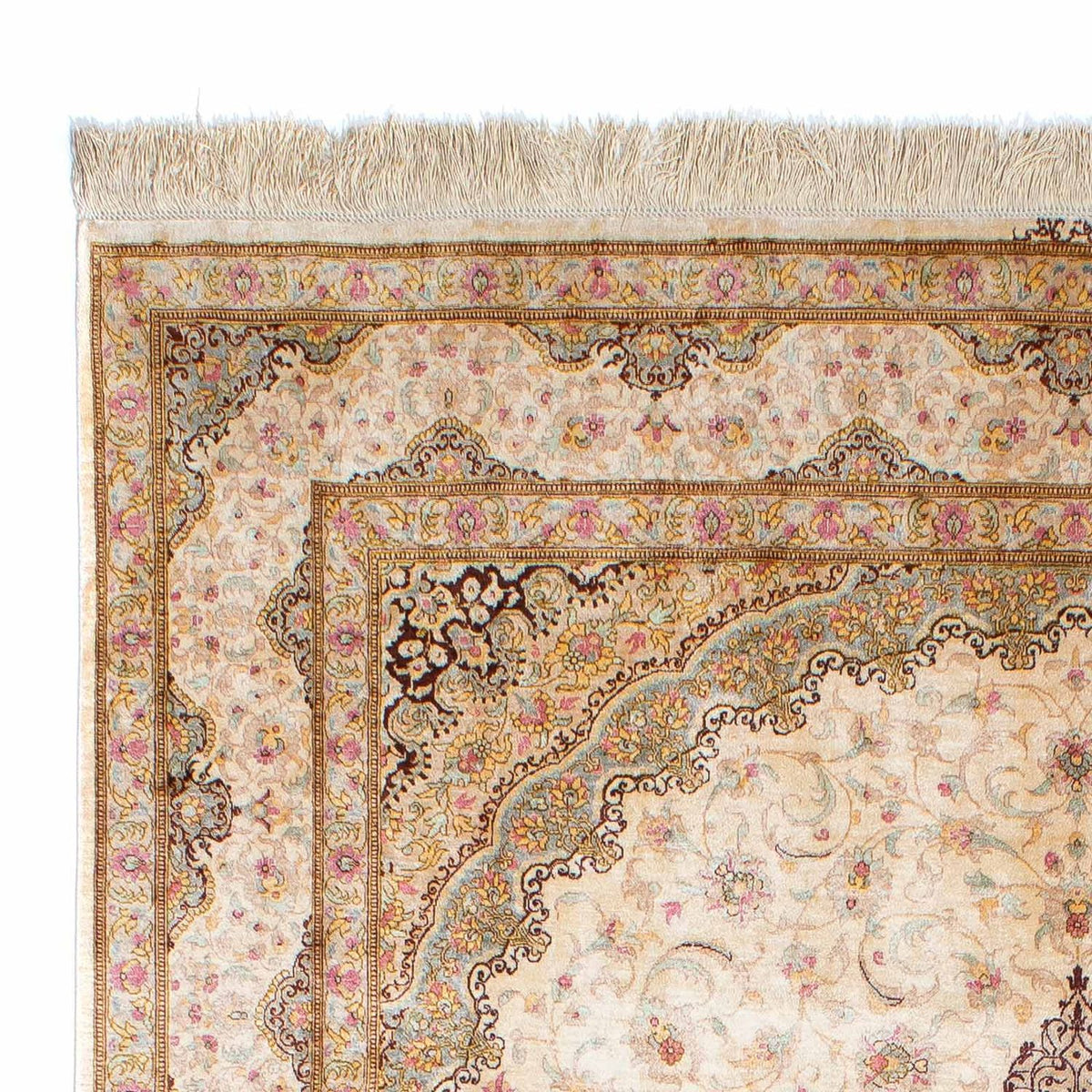 Tapis persan - Ghom - 235 x 157 cm - beige
