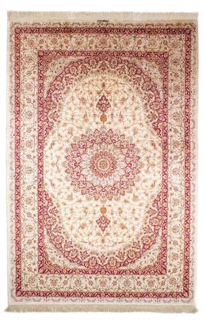 Tapis persan - Ghom - 240 x 157 cm - beige