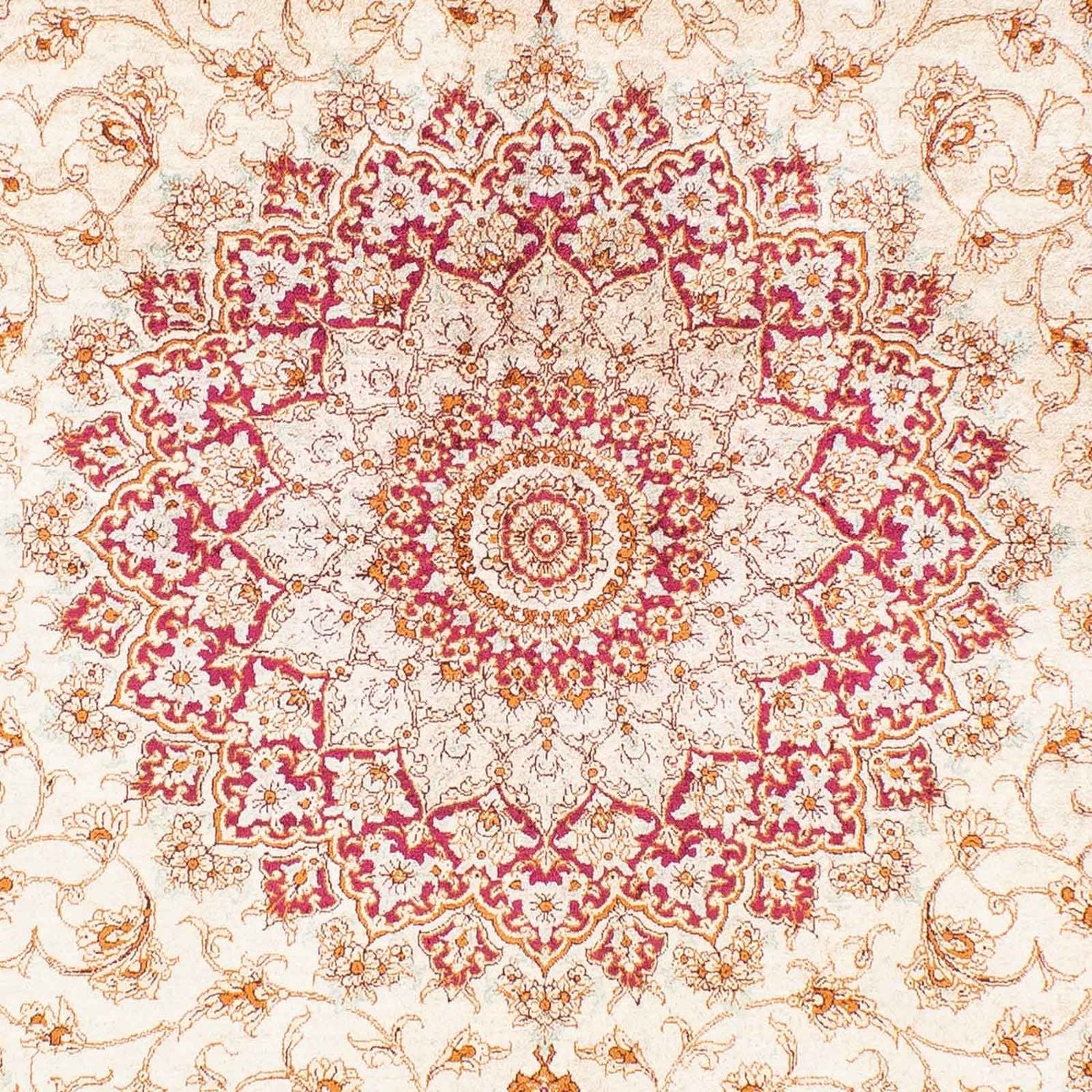 Tapis persan - Ghom - 240 x 157 cm - beige