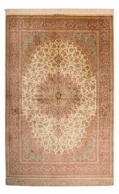 Tapis persan - Ghom - 198 x 134 cm - beige