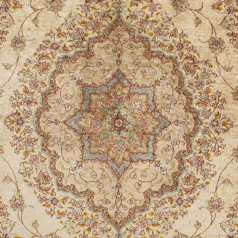 Tapis en soie - Ghom soie - Premium - 188 x 130 cm - beige