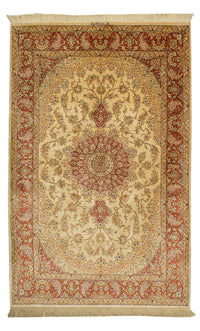 Tapis en soie - Ghom soie - Premium - 210 x 130 cm - beige