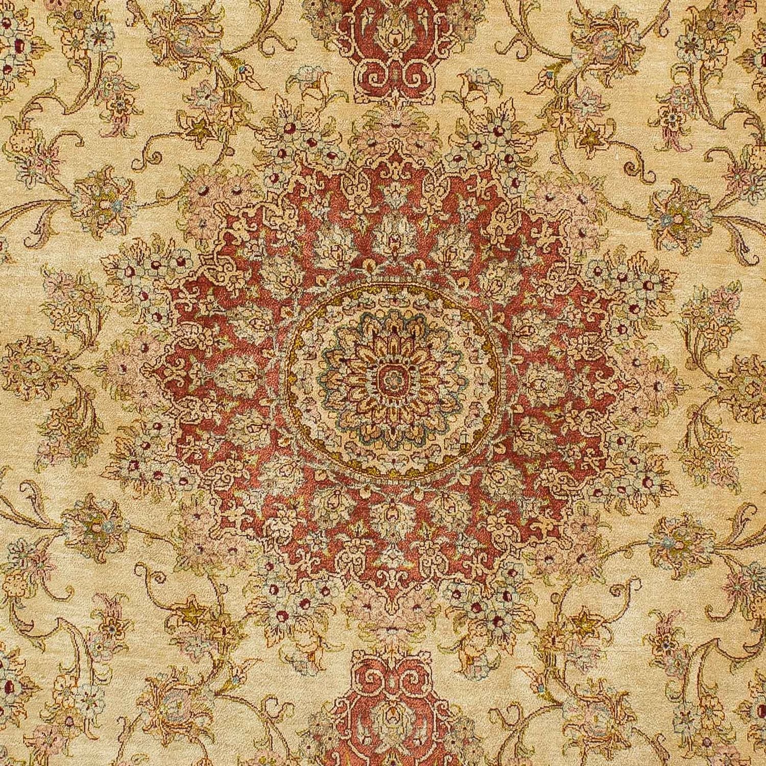 Tapis en soie - Ghom soie - Premium - 210 x 130 cm - beige