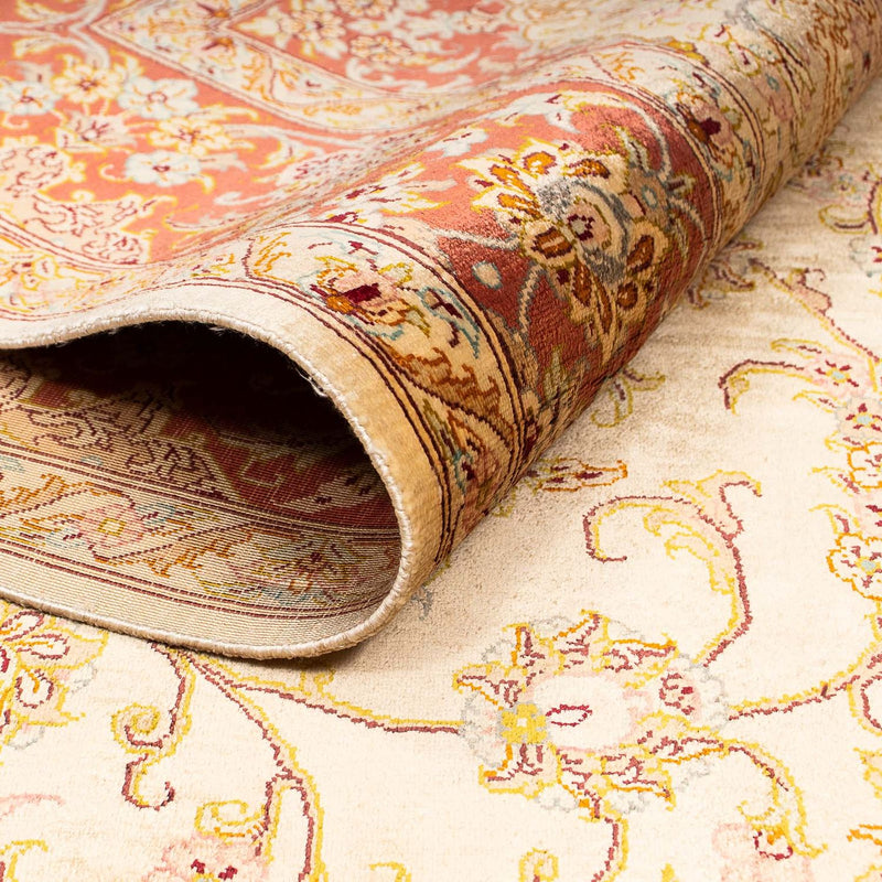 Tapis en soie - Ghom soie - Premium - 210 x 130 cm - beige