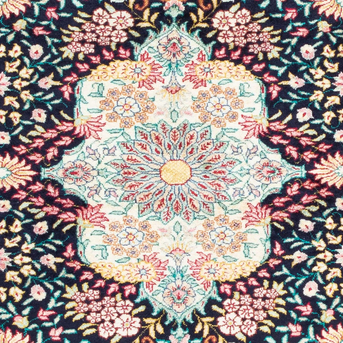 Tapis persan - Ghom - 130 x 81 cm - beige