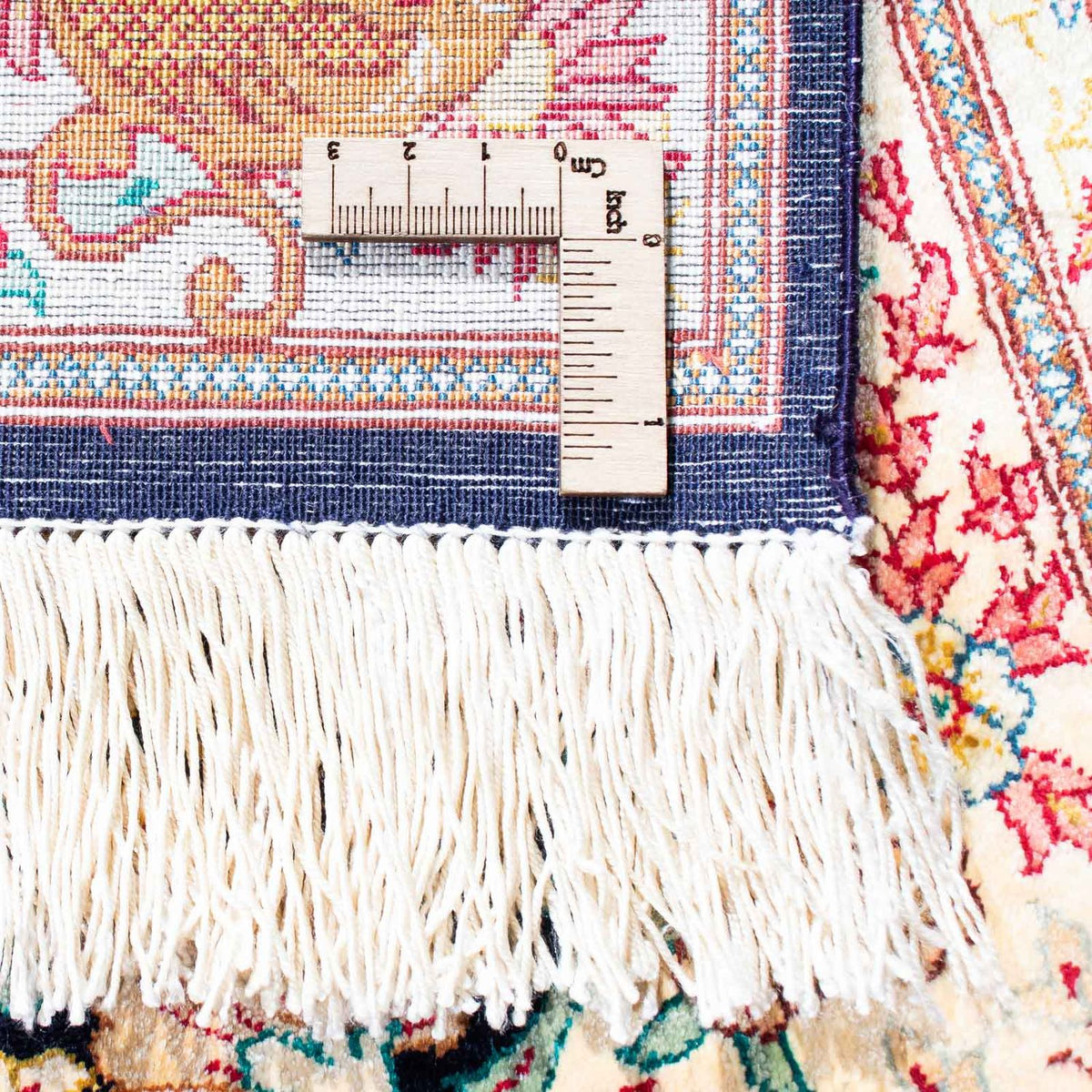 Tapis persan - Ghom - 130 x 81 cm - beige