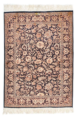 Tapis persan - Ghom - 112 x 80 cm - bleu foncé