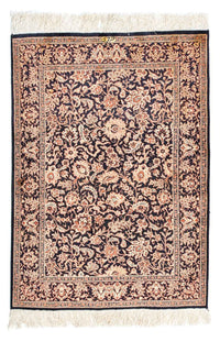 Tapis persan - Ghom - 112 x 80 cm - bleu foncé