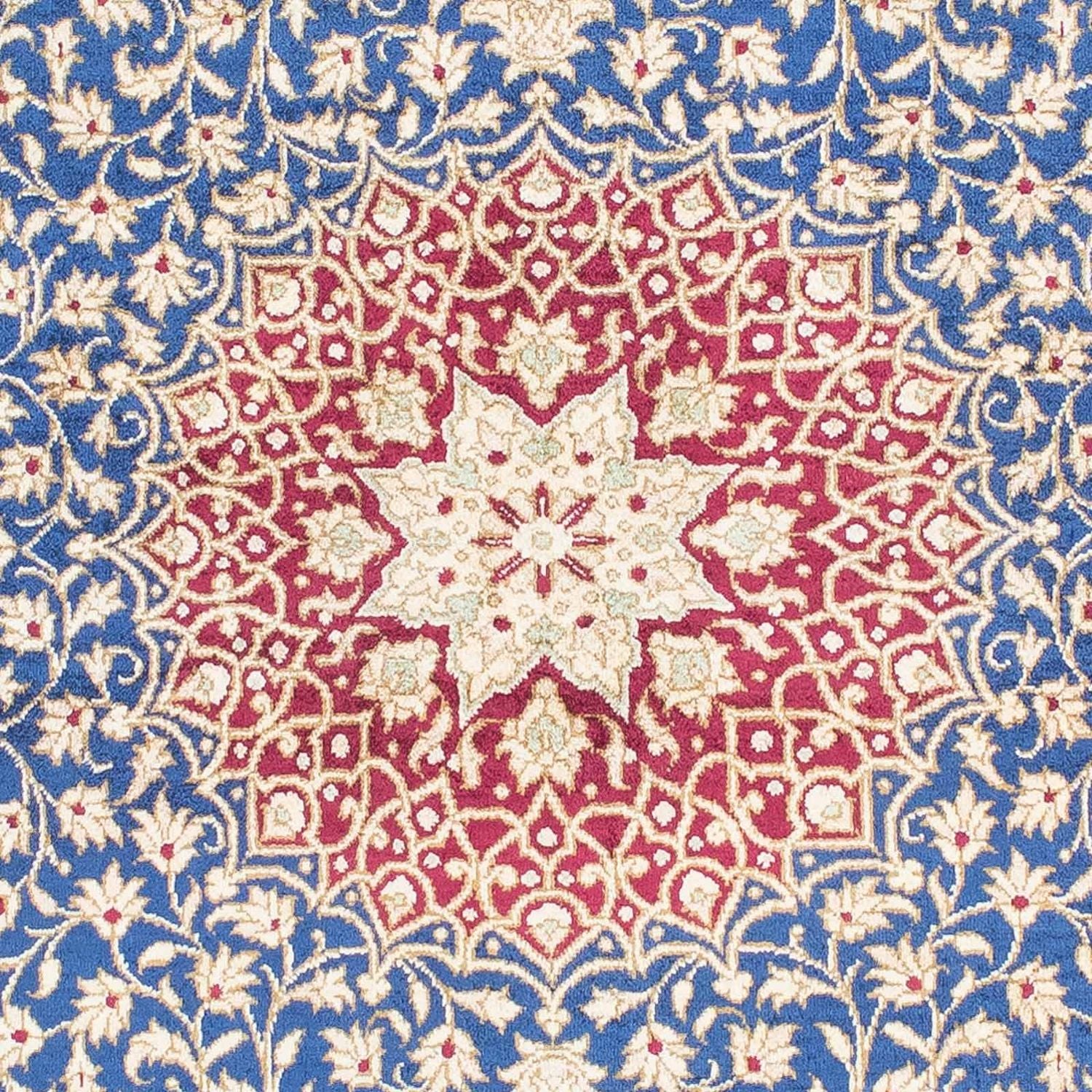 Tapis persan - Ghom - 152 x 100 cm - bleu foncé