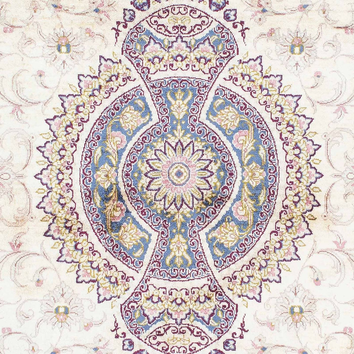 Tapis persan - Ghom - 143 x 100 cm - beige