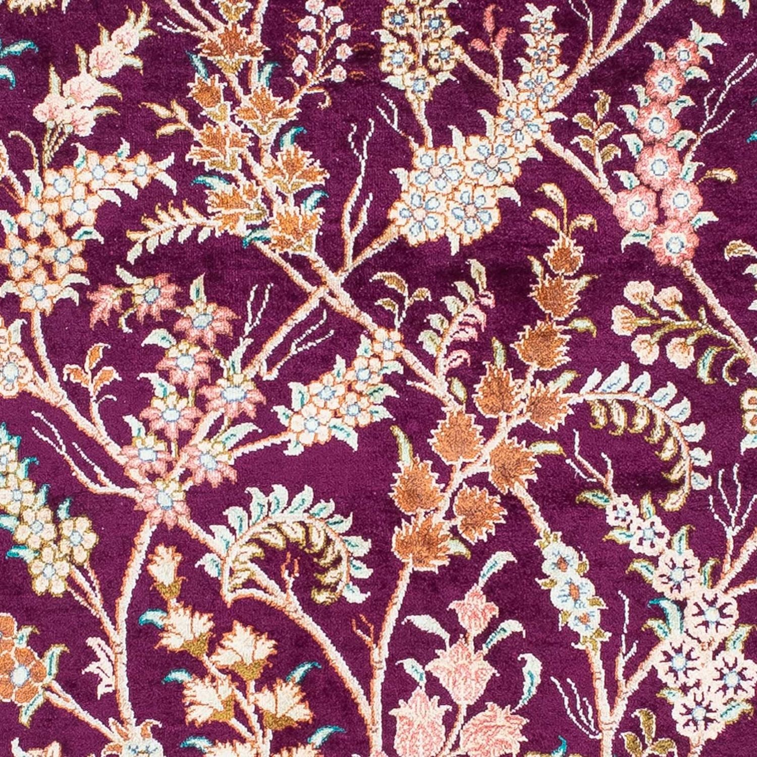 Tapis persan - Ghom - 144 x 97 cm - violet