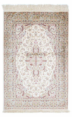 Tapis persan - Ghom - 147 x 98 cm - beige