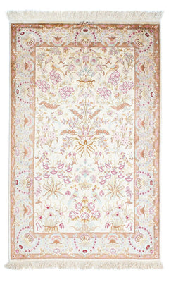 Tapis persan - Ghom - 155 x 95 cm - beige