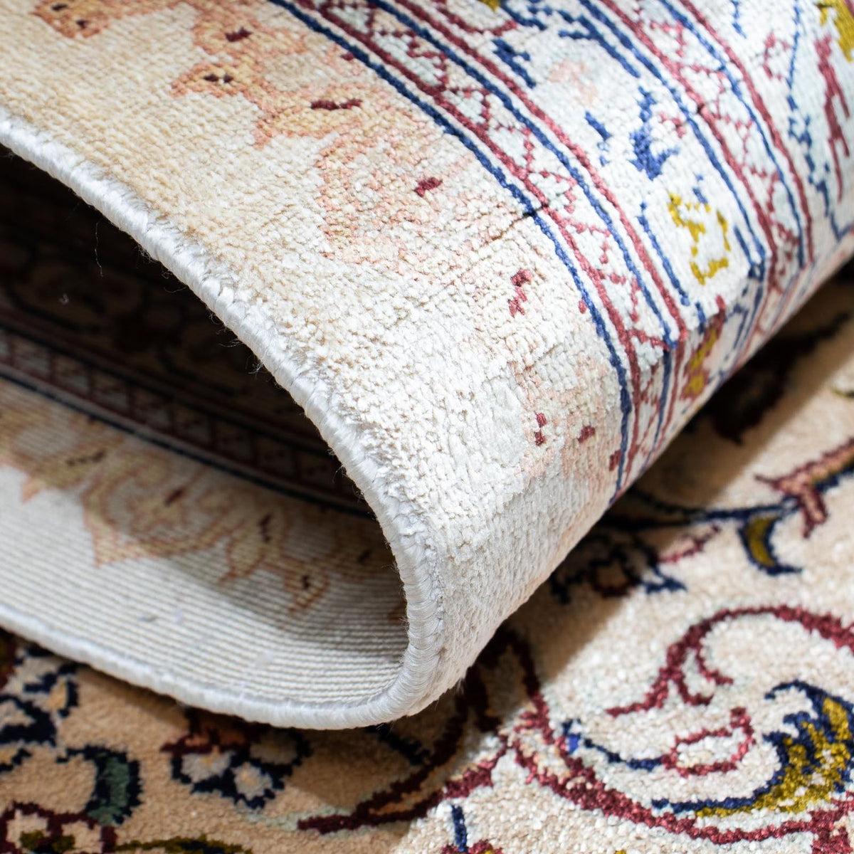 Tapis persan - Ghom - 147 x 97 cm - beige