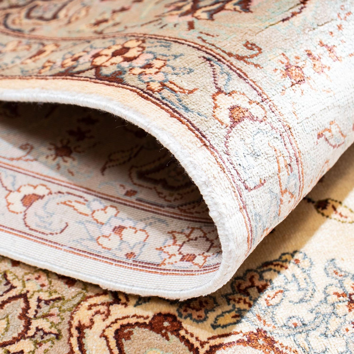 Tapis persan - Ghom - 155 x 97 cm - beige