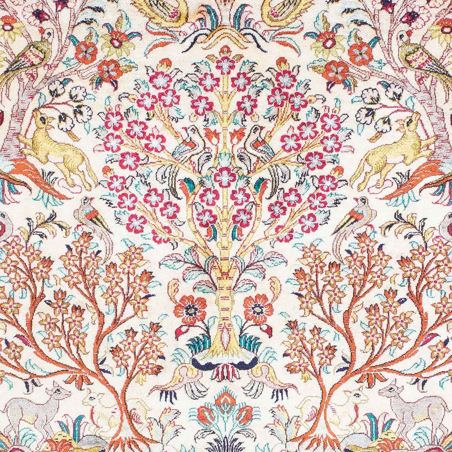 Tapis persan - Ghom - 148 x 100 cm - beige