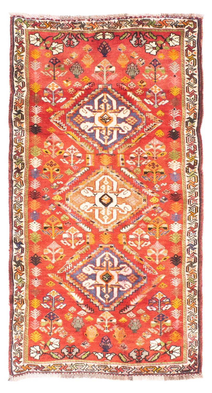 Tapis persan - Nomadic - 152 x 81 cm - rouge