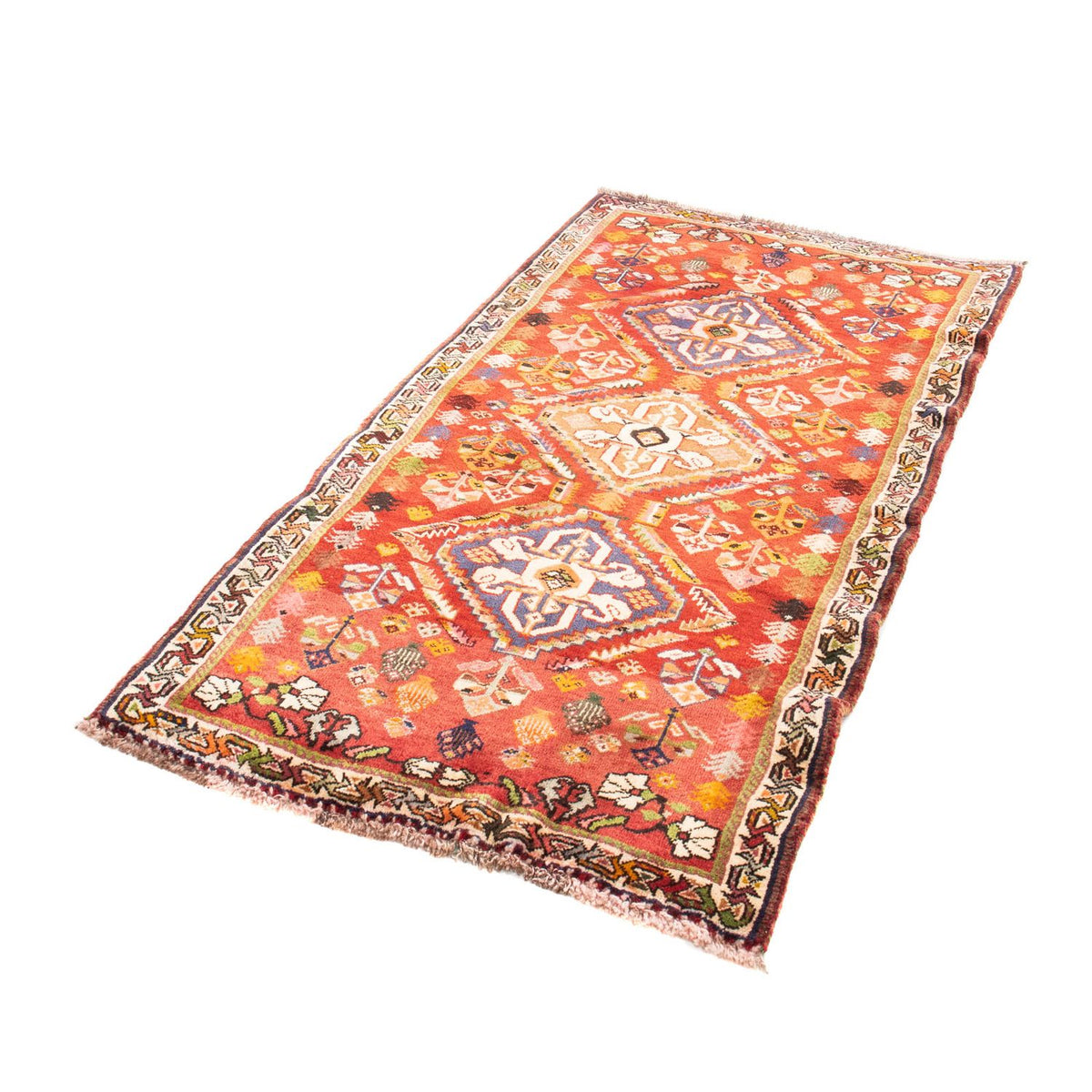 Tapis persan - Nomadic - 152 x 81 cm - rouge