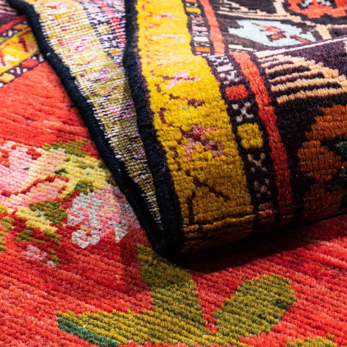 Tapis persan - Nomadic - 248 x 132 cm - rouge