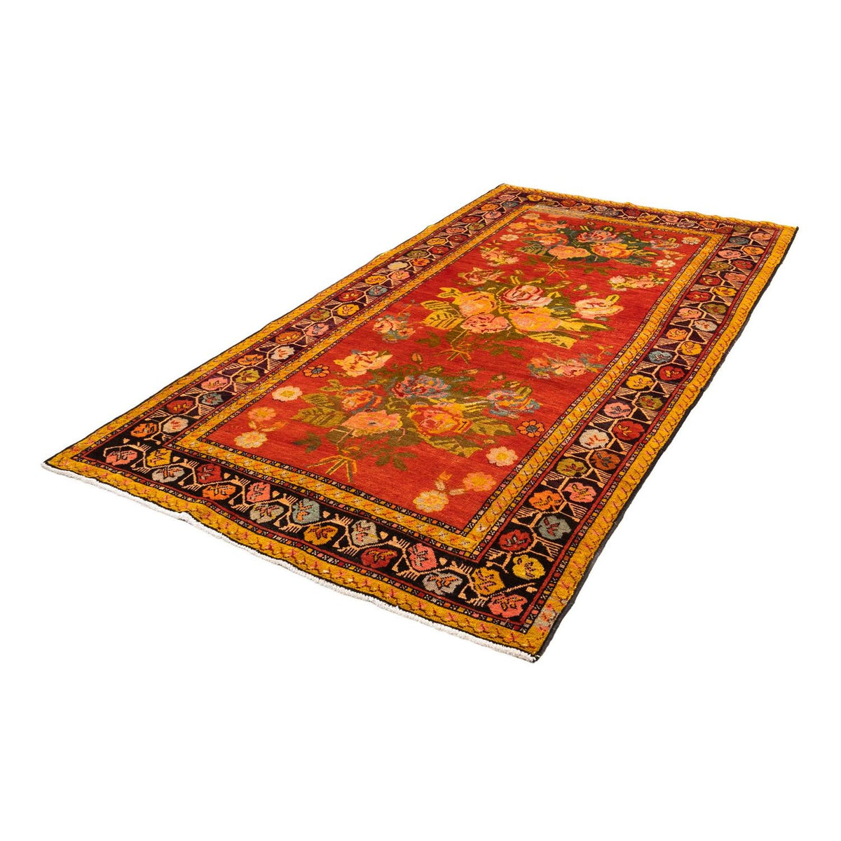 Tapis persan - Nomadic - 248 x 132 cm - rouge