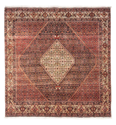 Tapis persan - Bidjar carré  - 208 x 198 cm - rouge
