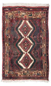 Tapis persan - Nomadic - 115 x 78 cm - rouge