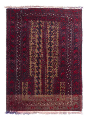 Tapis Belutsch - 125 x 92 cm - rouge foncé