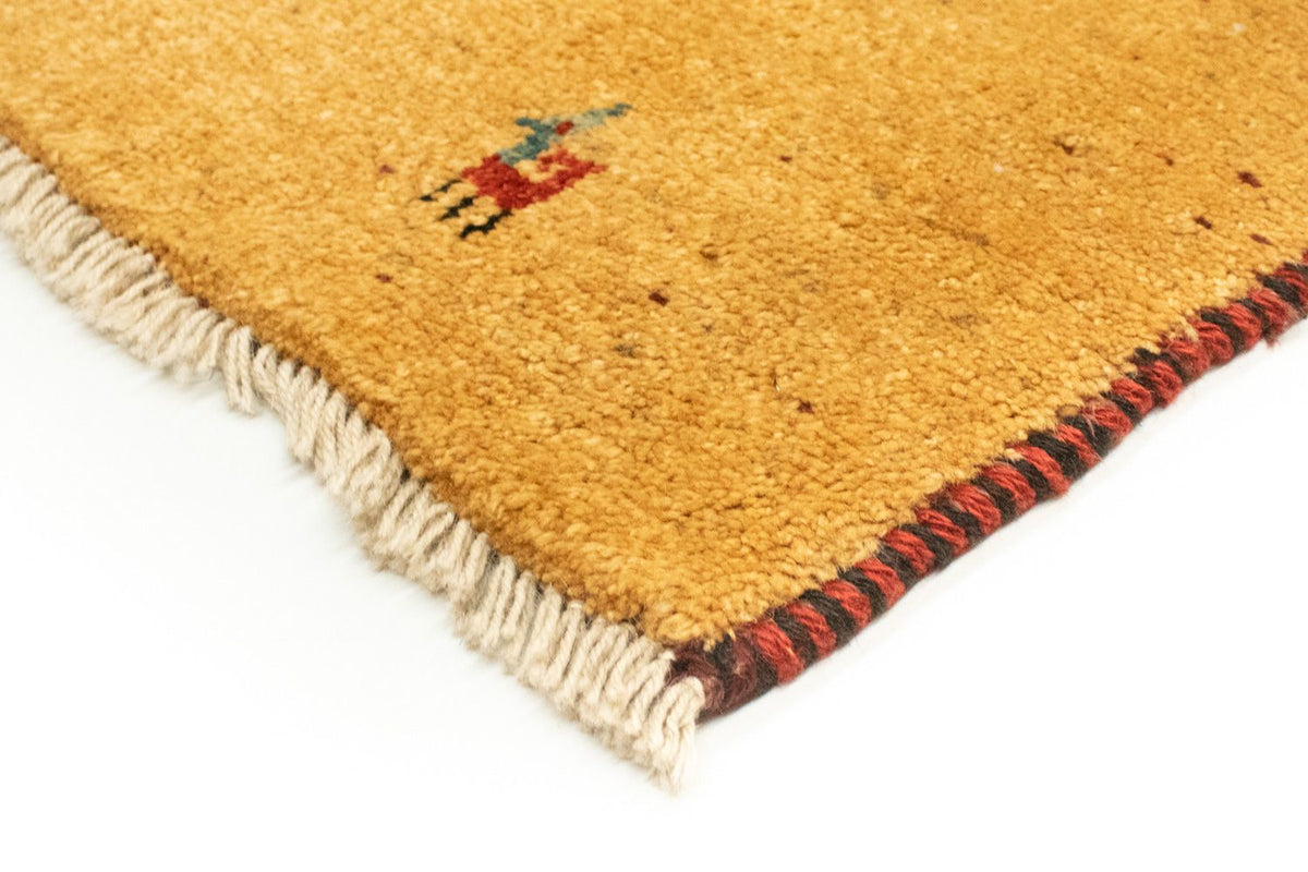 Tapis Gabbeh - Persan - 170 x 137 cm - or