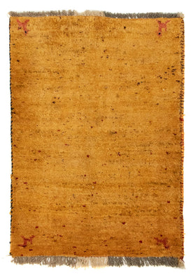 Tapis Gabbeh - Persan - 87 x 62 cm - or