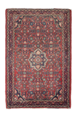 Tapis persan - Nomadic - 130 x 86 cm - rouge