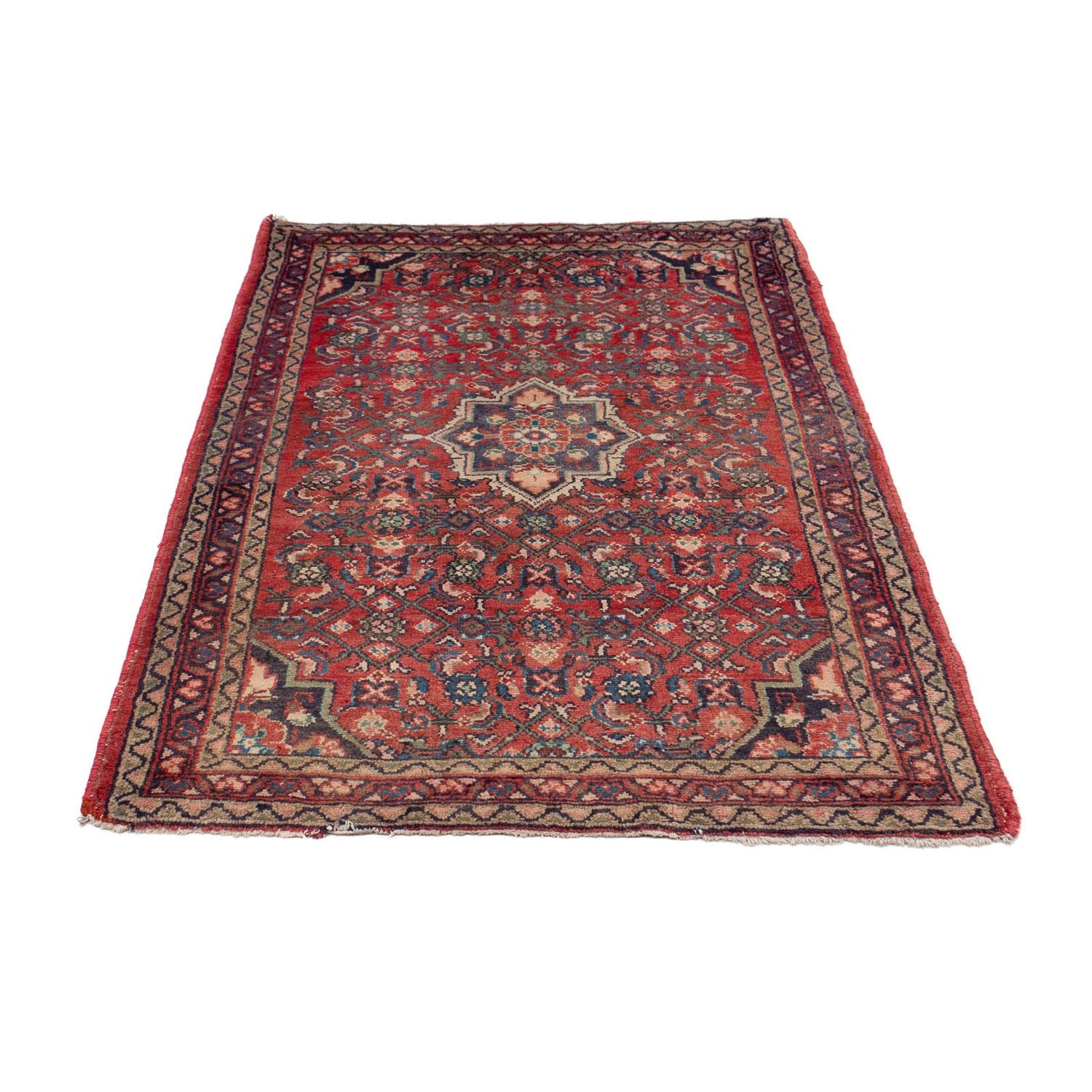 Tapis persan - Nomadic - 130 x 86 cm - rouge