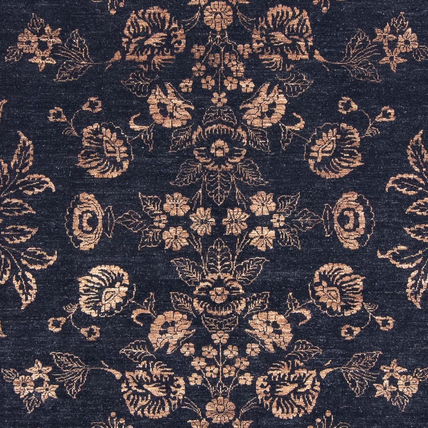 Tapis oriental - 300 x 246 cm - bleu foncé