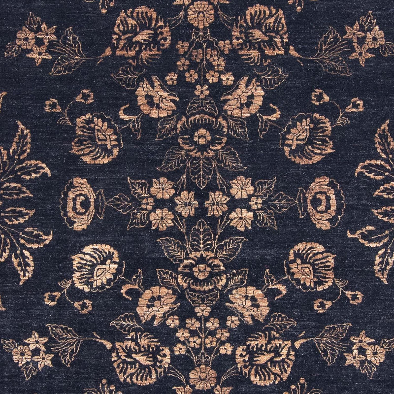 Tapis oriental - 300 x 246 cm - bleu foncé