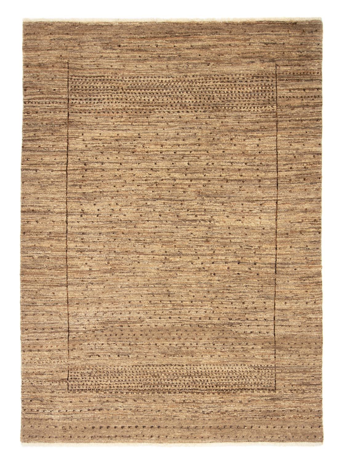 Tapis Gabbeh - Indus - 227 x 166 cm - marron clair