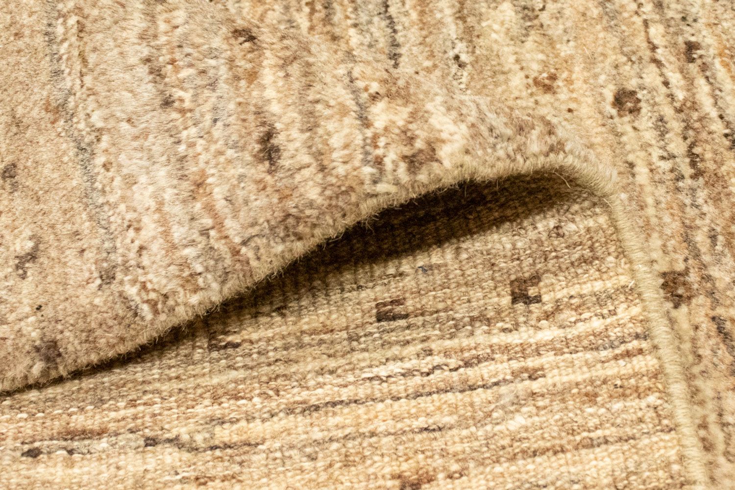 Tapis Gabbeh - Indus - 227 x 166 cm - marron clair