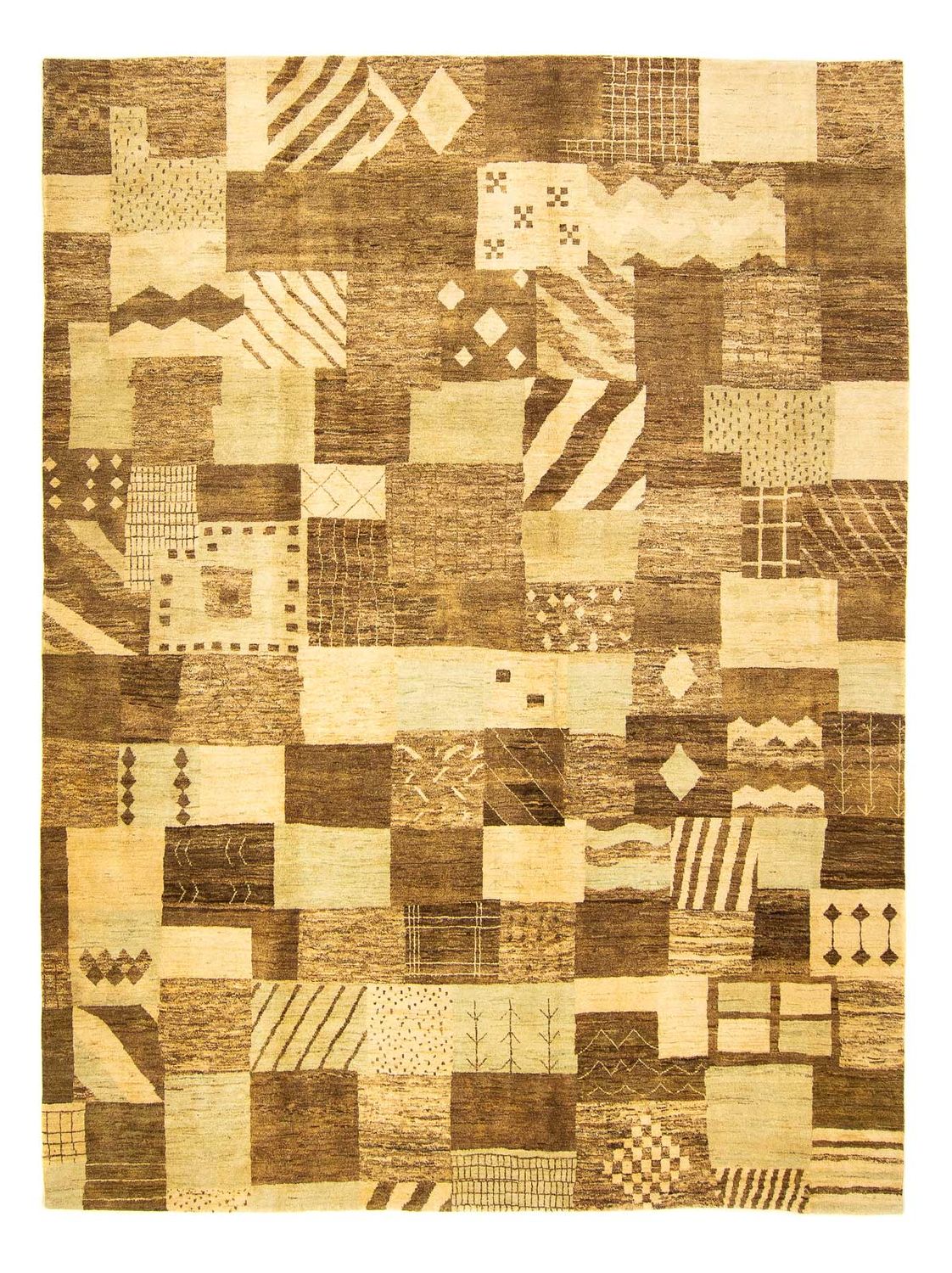 Tapis Gabbeh - Indus - 307 x 246 cm - multicolore