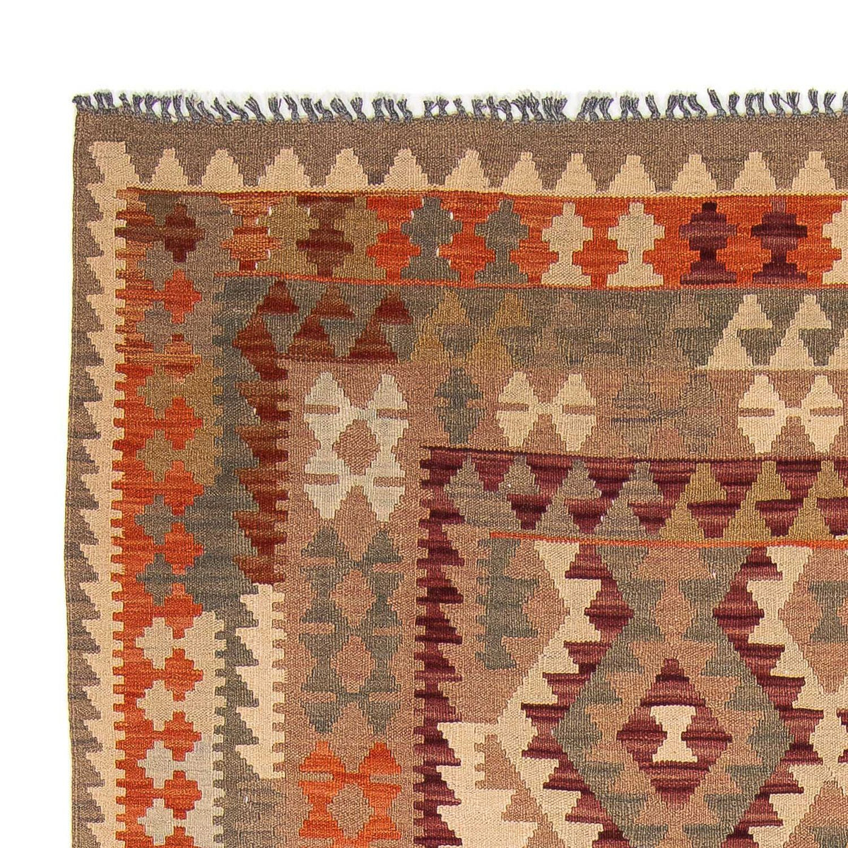 Tapis Kelim - Splash - 293 x 200 cm - multicolore