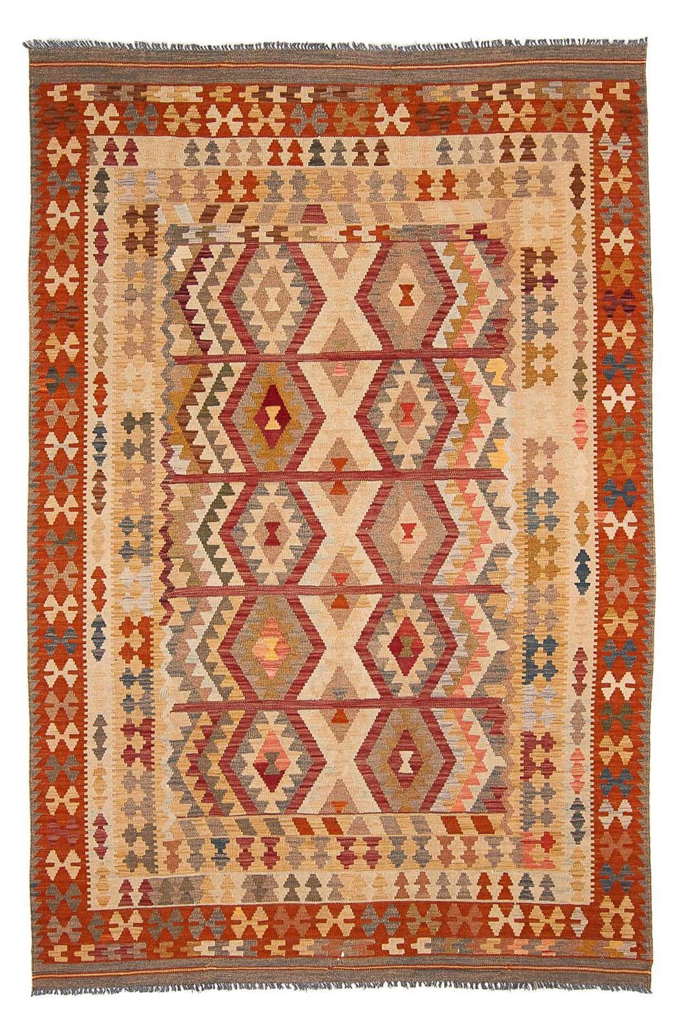 Tapis Kelim - Splash - 301 x 204 cm - beige