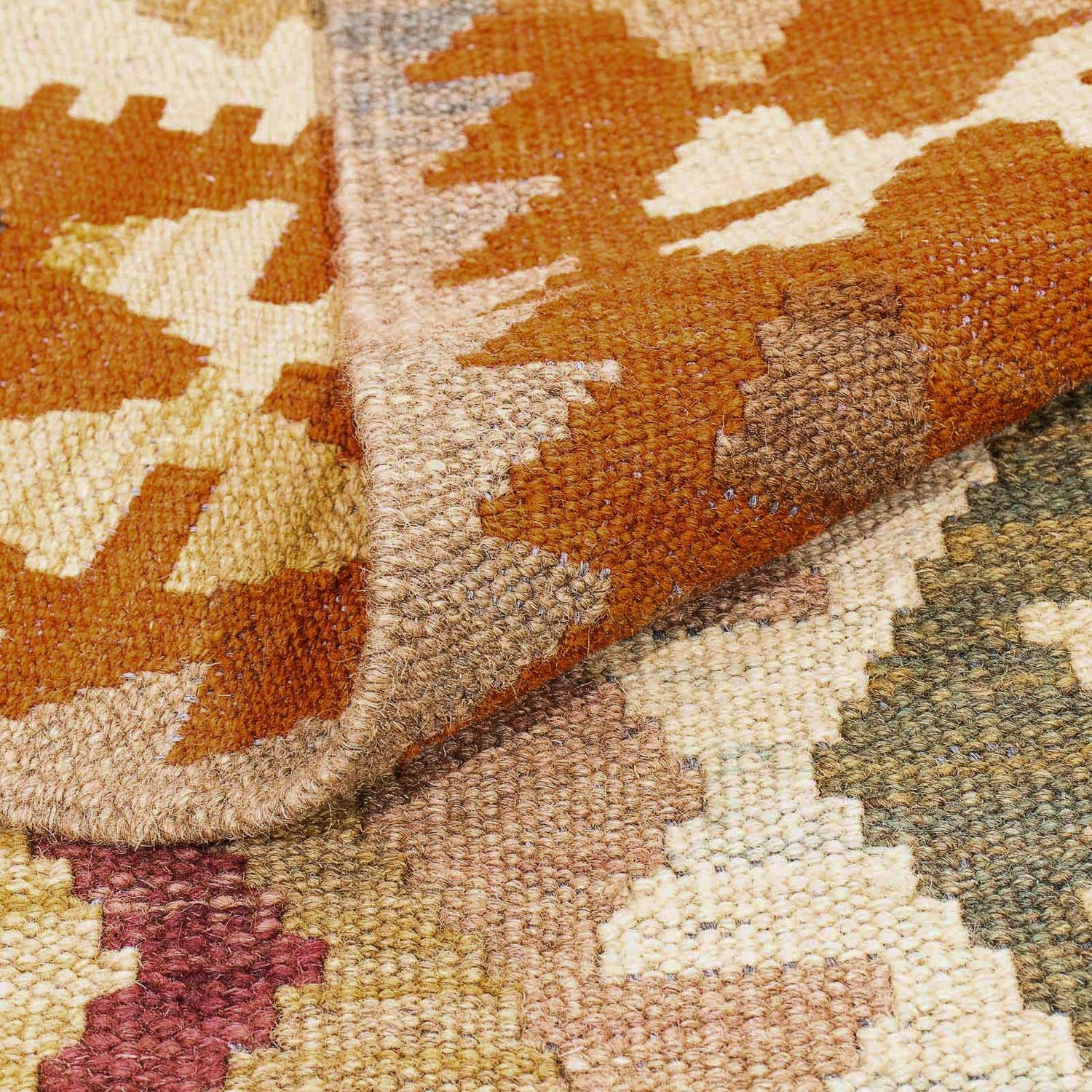 Tapis Kelim - Splash - 301 x 204 cm - beige