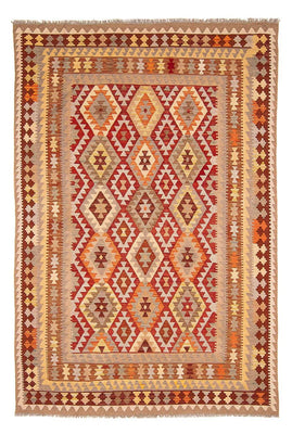 Tapis Kelim - Splash - 297 x 200 cm - marron clair