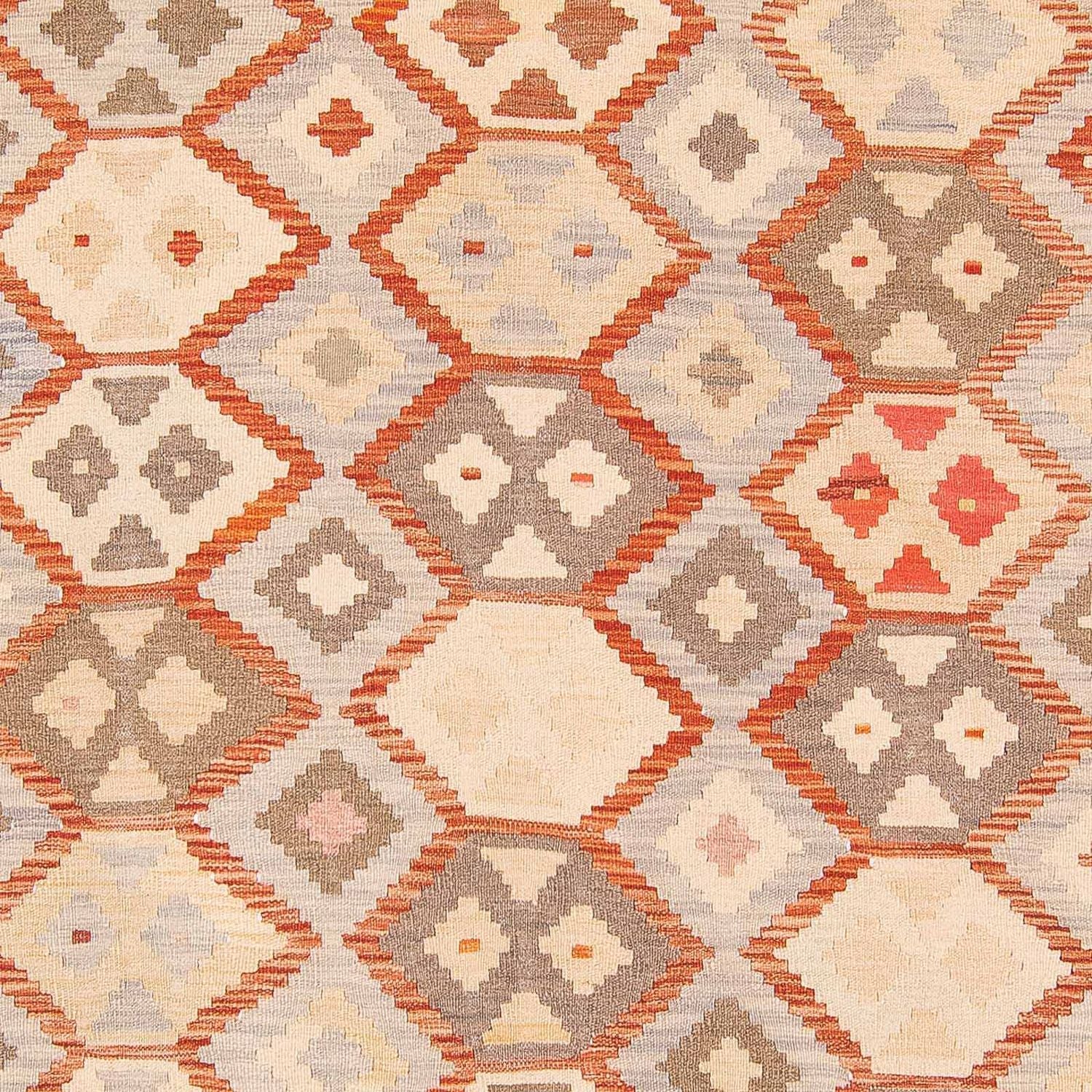 Tapis Kelim - Splash - 285 x 198 cm - beige