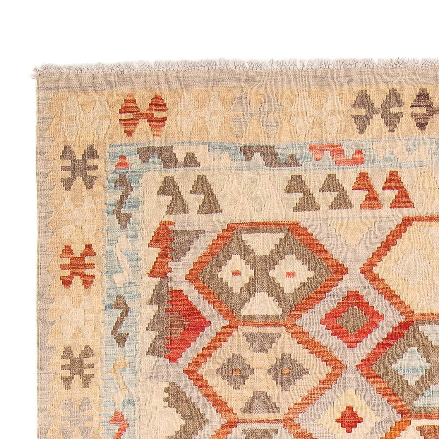 Tapis Kelim - Splash - 285 x 198 cm - beige