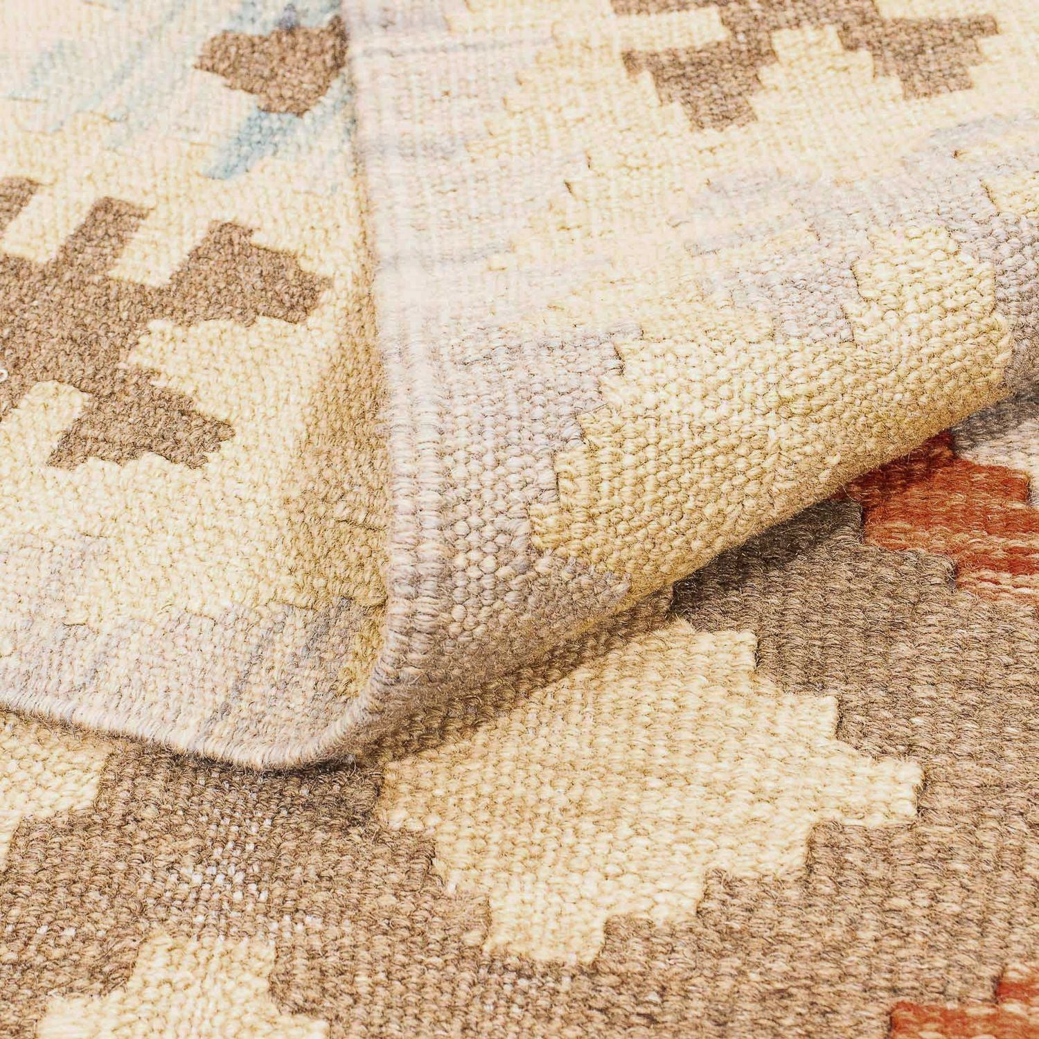Tapis Kelim - Splash - 285 x 198 cm - beige