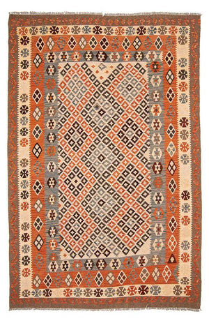 Tapis Kelim - Splash - 292 x 207 cm - multicolore