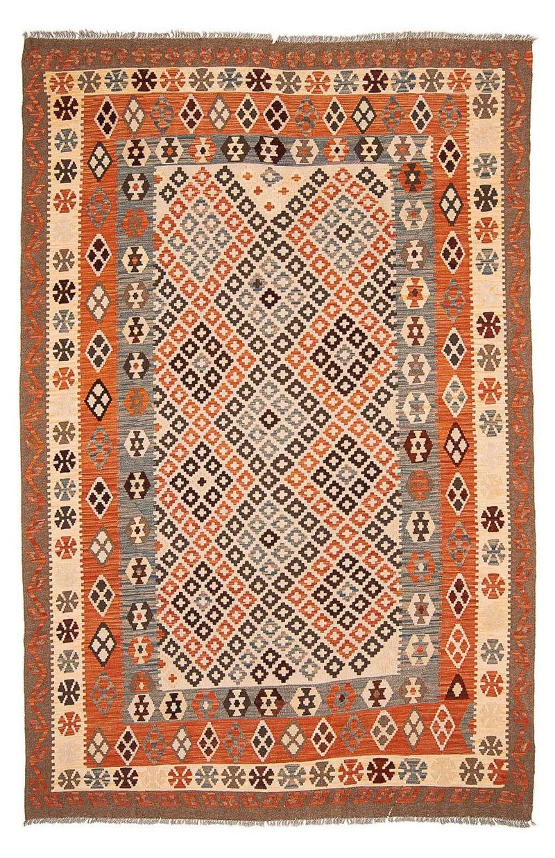 Tapis Kelim - Splash - 292 x 207 cm - multicolore