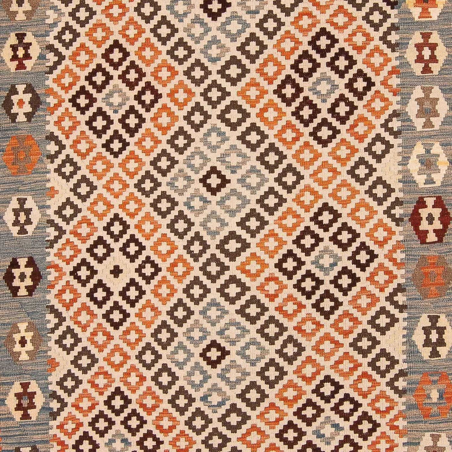 Tapis Kelim - Splash - 292 x 207 cm - multicolore