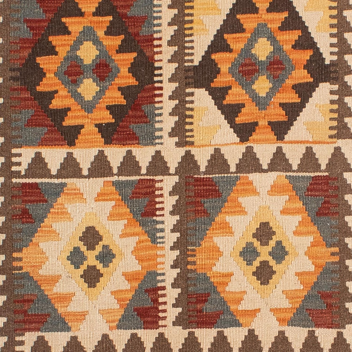 Tapis Kelim - Splash - 201 x 143 cm - multicolore